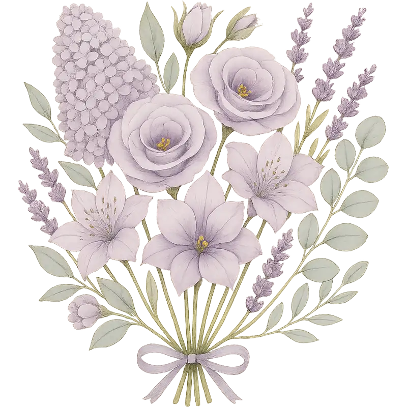 Arreglo Floral en el centro de la pantalla